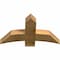 Ekena Millwork Bellingham Rough Sawn Timber Gable Bracket, Western Red Cedar, 36"W x 21"H x 4"D x 6"F, 14/12 Pitch GBW036X21X0406BEL00RWR - alternate 2
